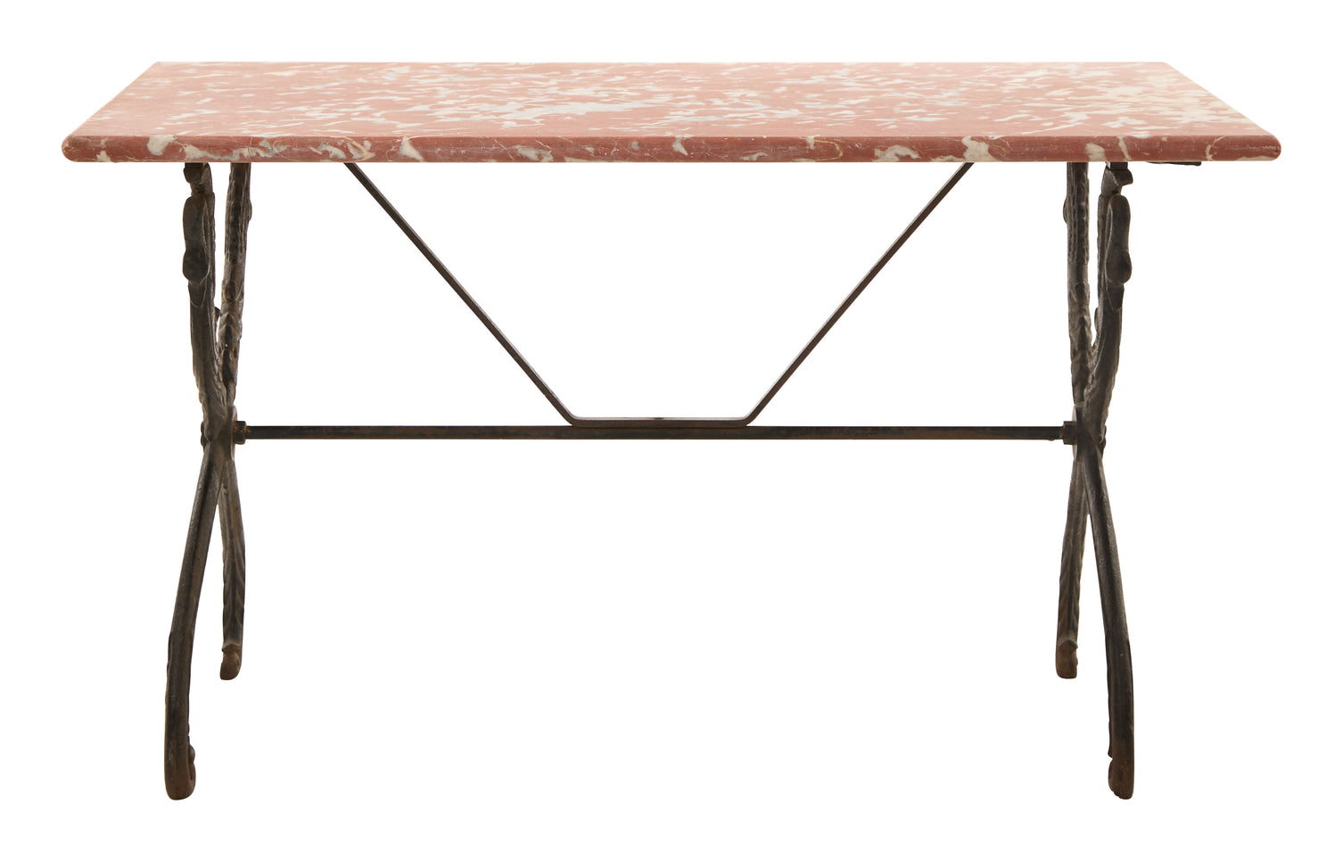 Antique Marble Top Bistro Table