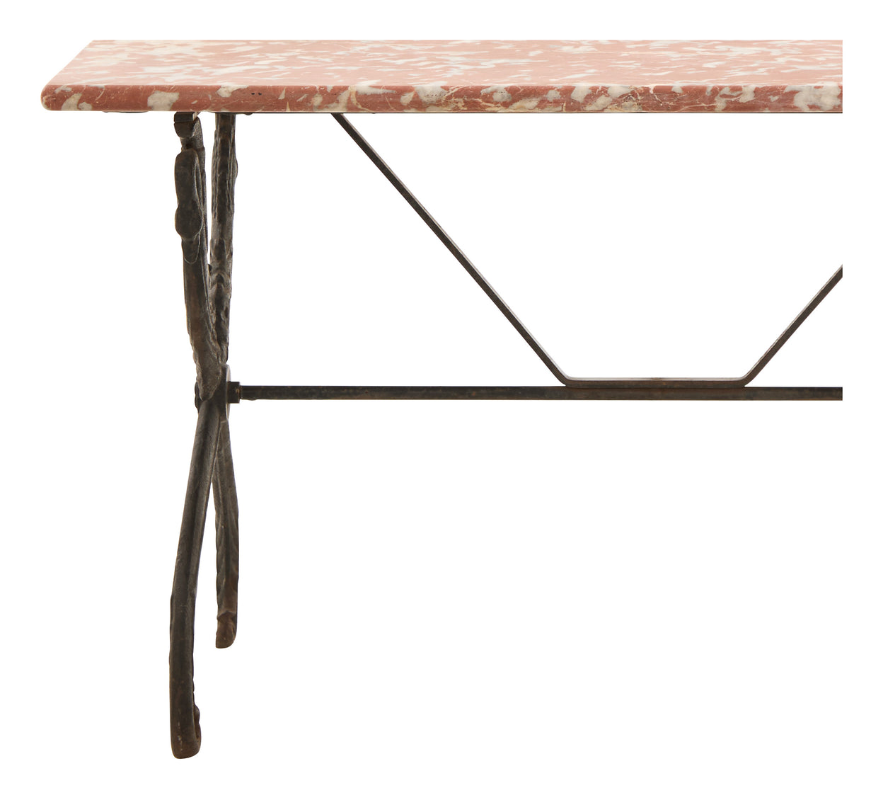 Antique Marble Top Bistro Table
