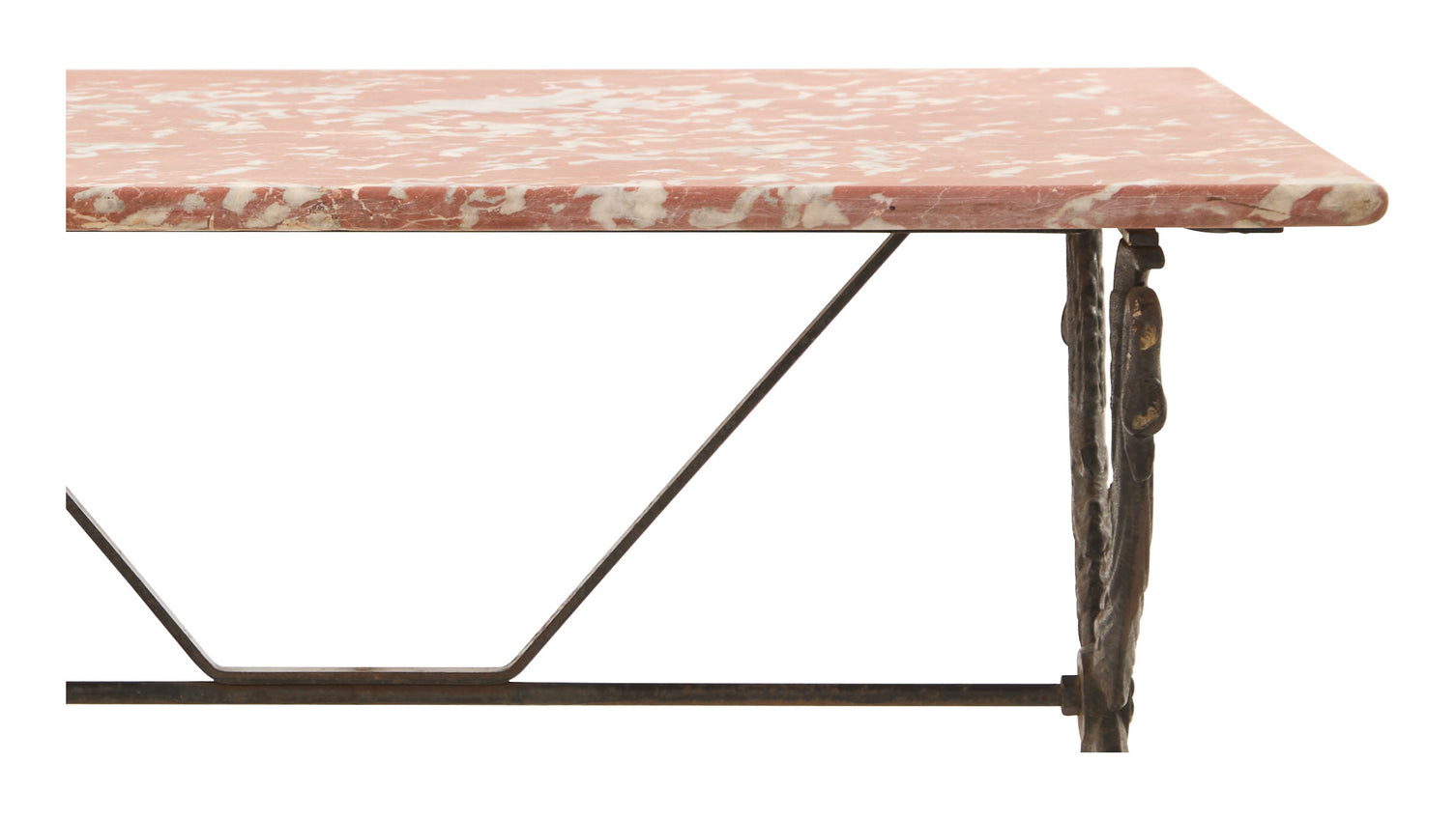 Antique Marble Top Bistro Table