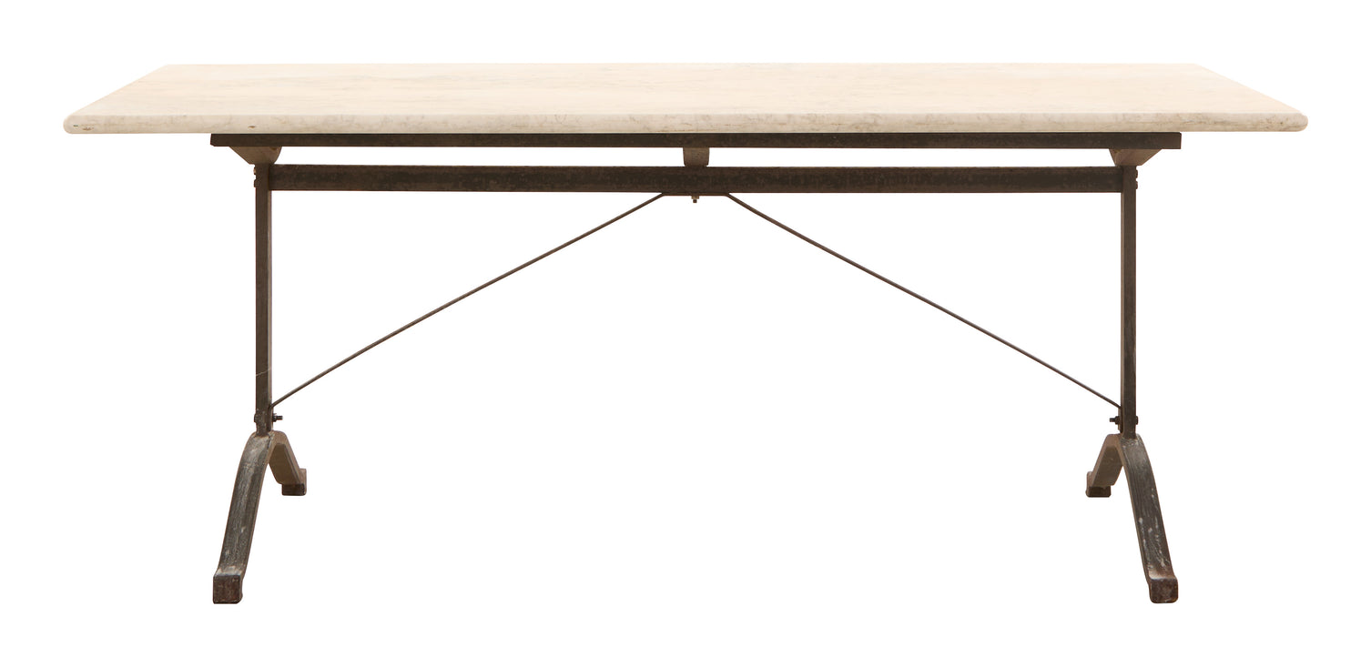 Antique Marble Top Bistro Table