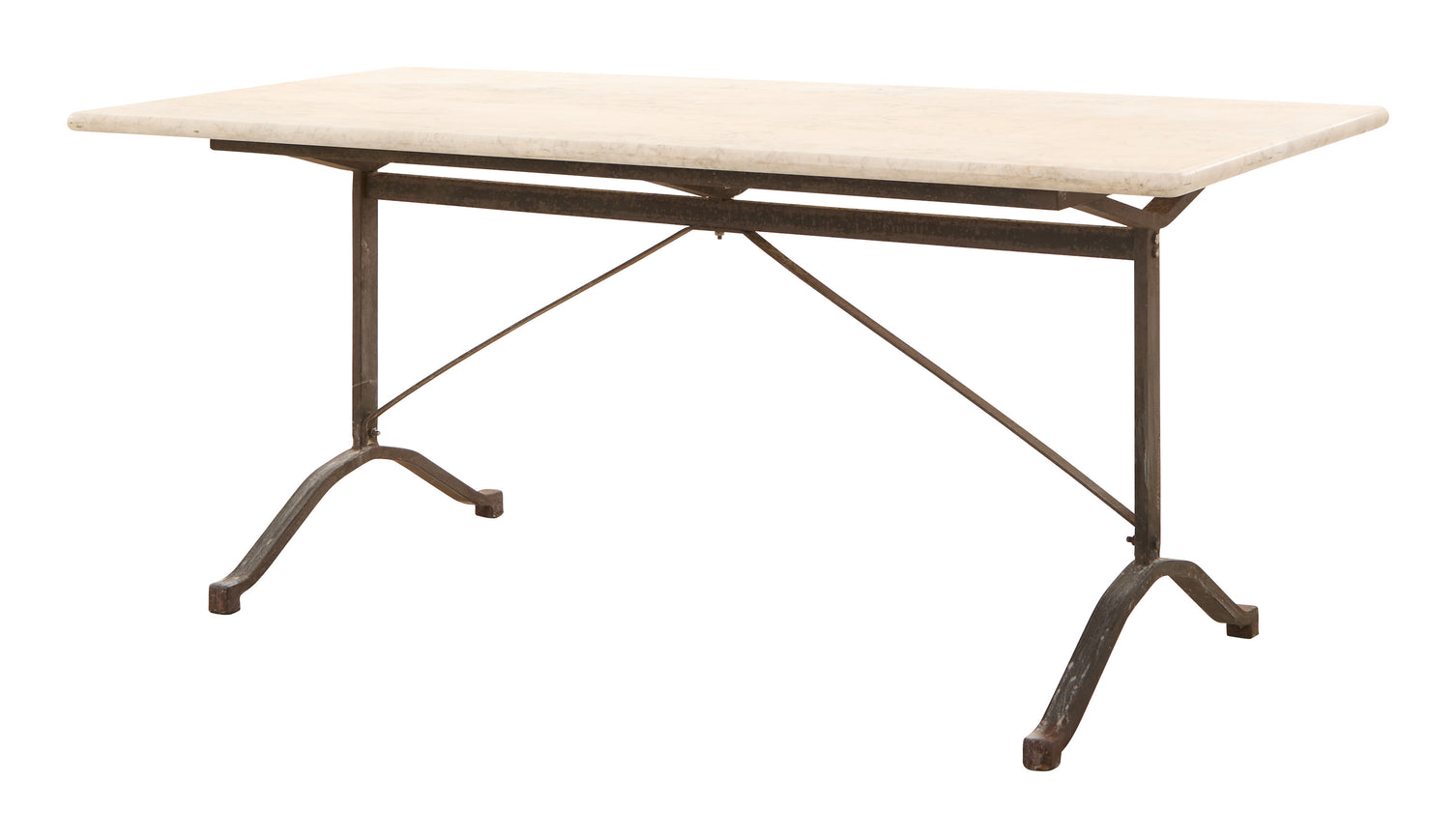 Antique Marble Top Bistro Table