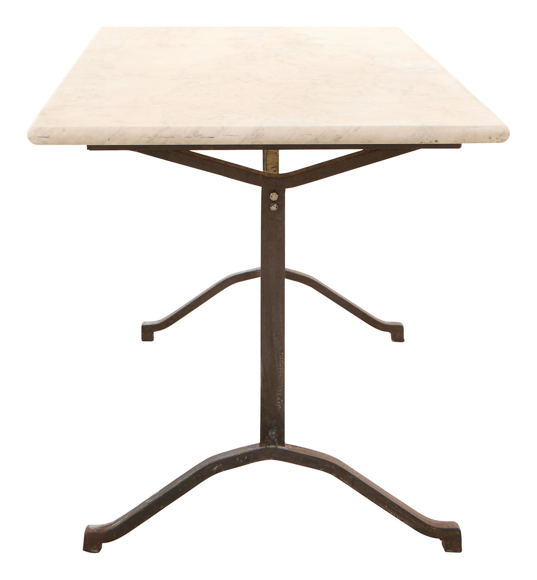 Antique Marble Top Bistro Table
