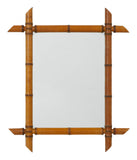 Vintage Faux Bamboo Mirror - Medium