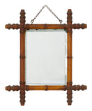 Vintage Faux Bamboo Mirror - Small