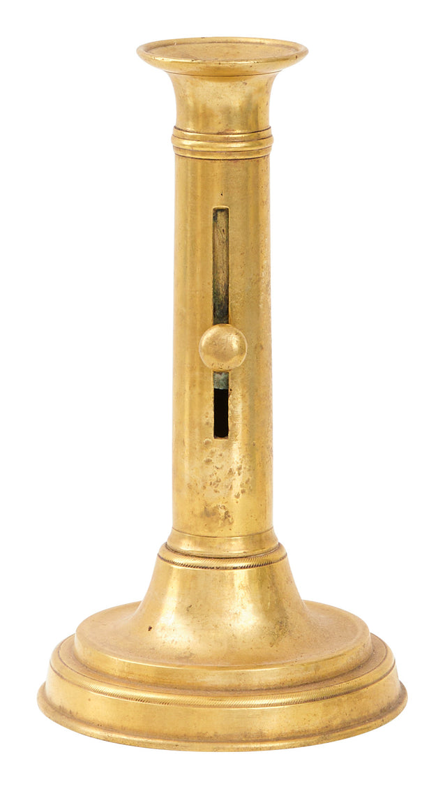 Antique Brass Napoleon Candlestick