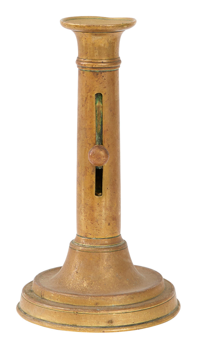 Antique Brass Napoleon Candlestick