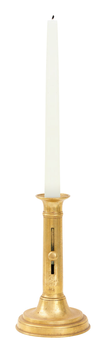 Antique Brass Napoleon Candlestick