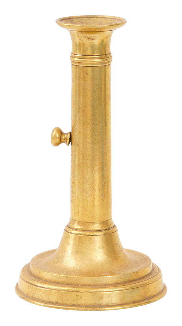 Antique Brass Napoleon Candlestick