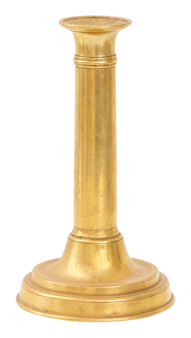 Antique Brass Napoleon Candlestick