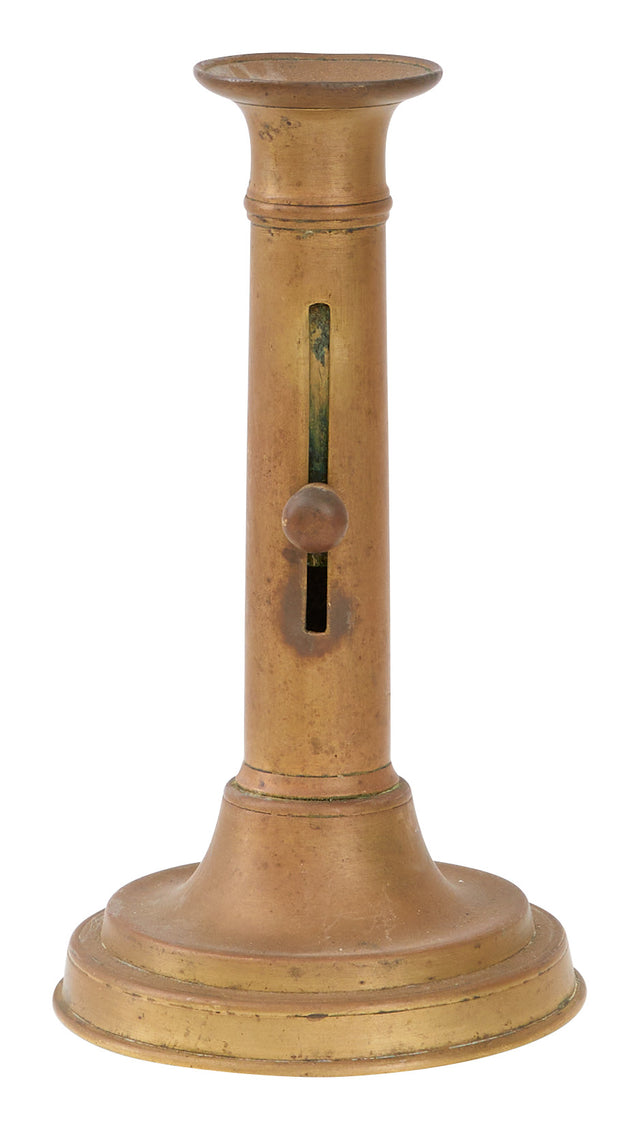 Antique Brass Napoleon Candlestick