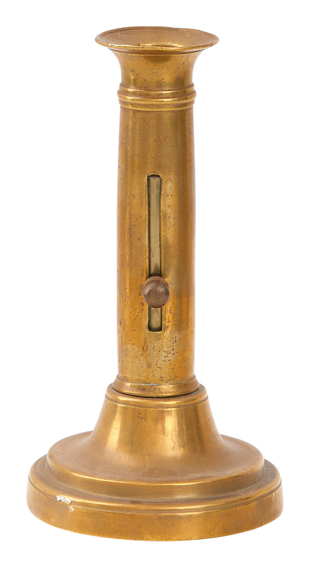 Antique Brass Napoleon Candlestick