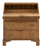 Antique Stripped Wood Secretary