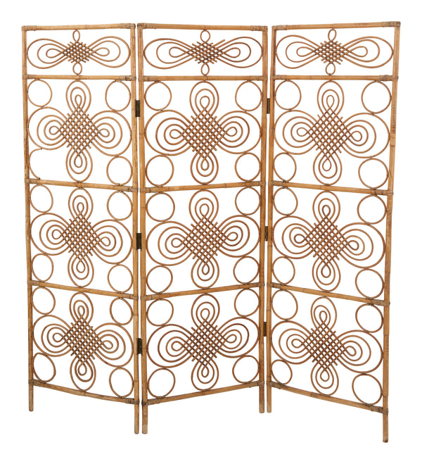Vintage Rattan Folding Screen