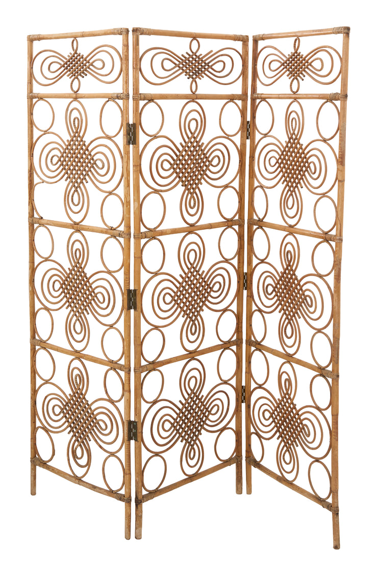 Vintage Rattan Folding Screen