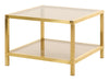 Vintage Square Brass Coffee Table