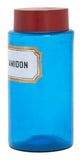 Antique Blue Apothecary Bottle - Large