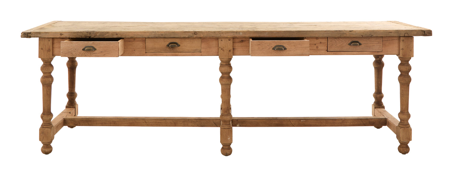 Antique Wood Draper Table