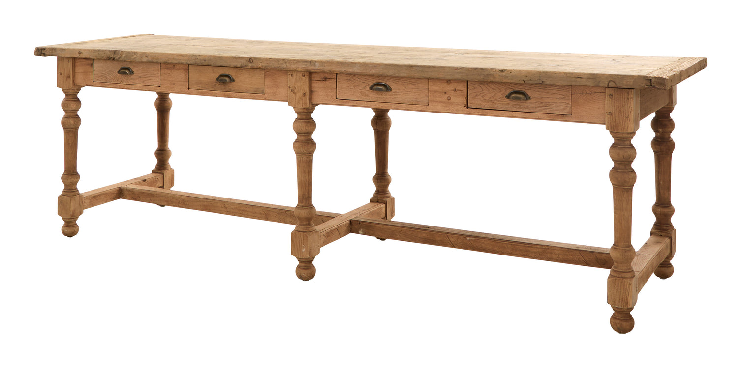 Antique Wood Draper Table