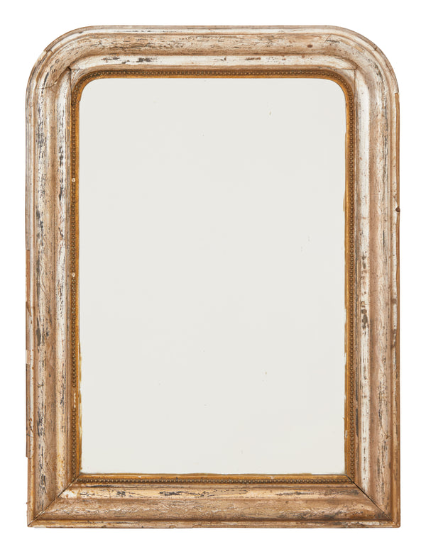 Antique Silver Louis Philippe Mirror