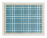 Vintage Geometric Grid Print