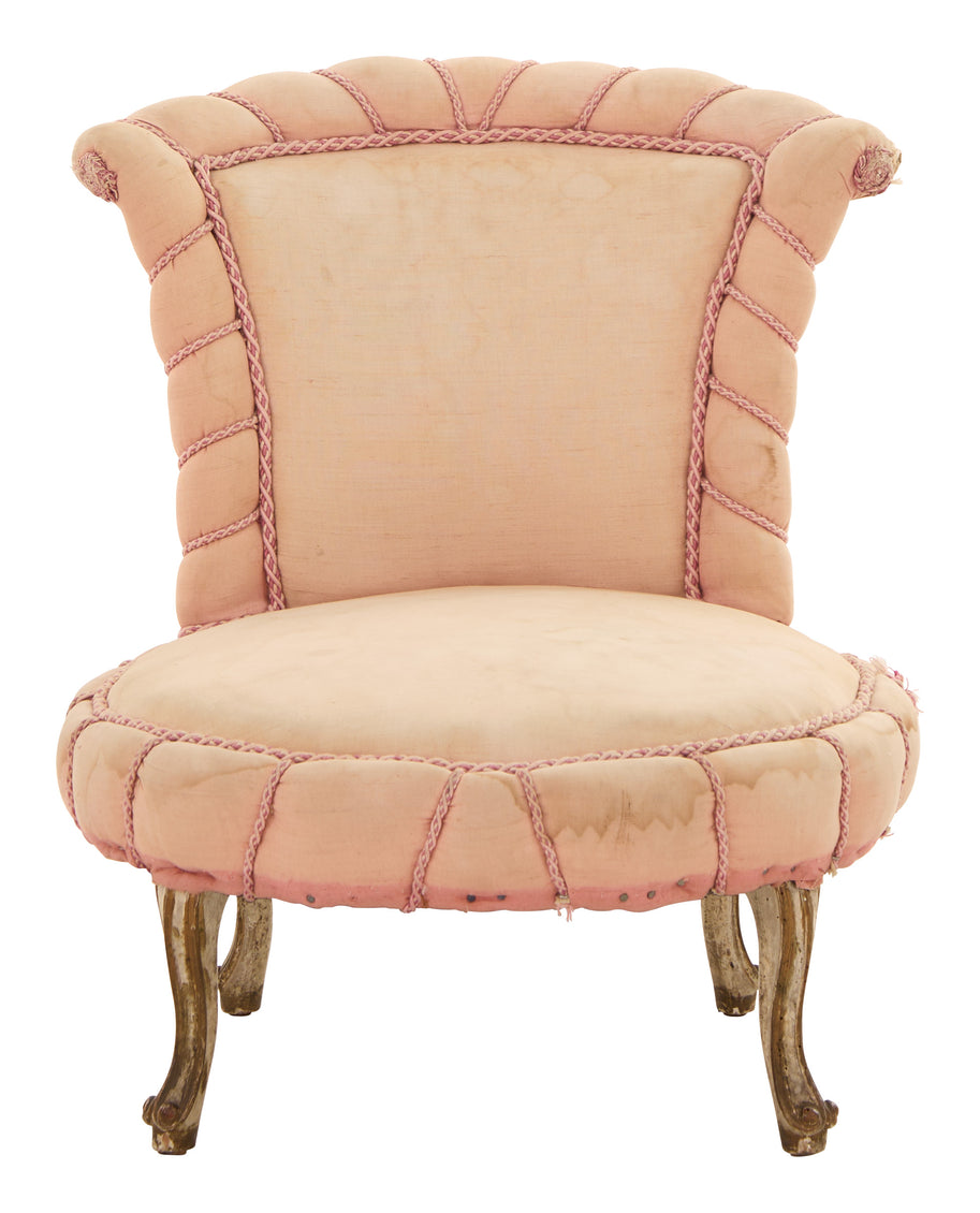 Vintage Round Slipper Chair