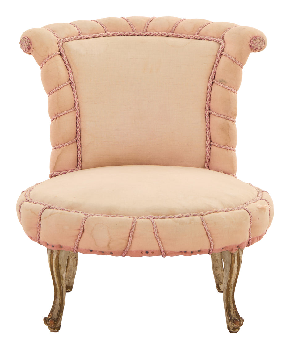 Vintage Round Slipper Chair