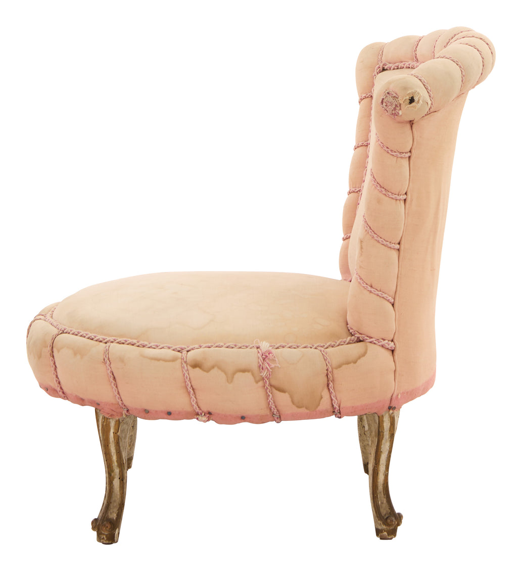 Vintage Round Slipper Chair