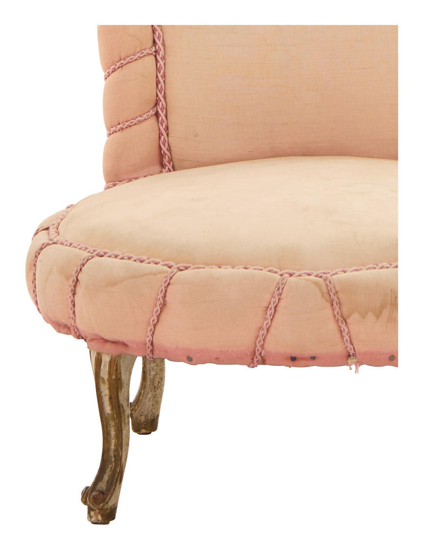 Vintage Round Slipper Chair