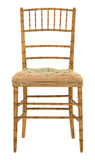 Vintage Gilt Faux Bamboo Chiavari Chair