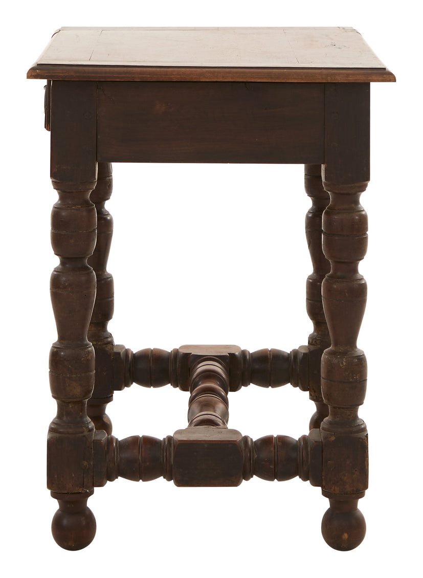 Antique Spanish Wood Side Table