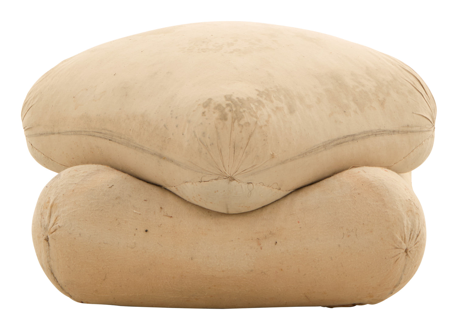 Antique Unupholstered Pouf