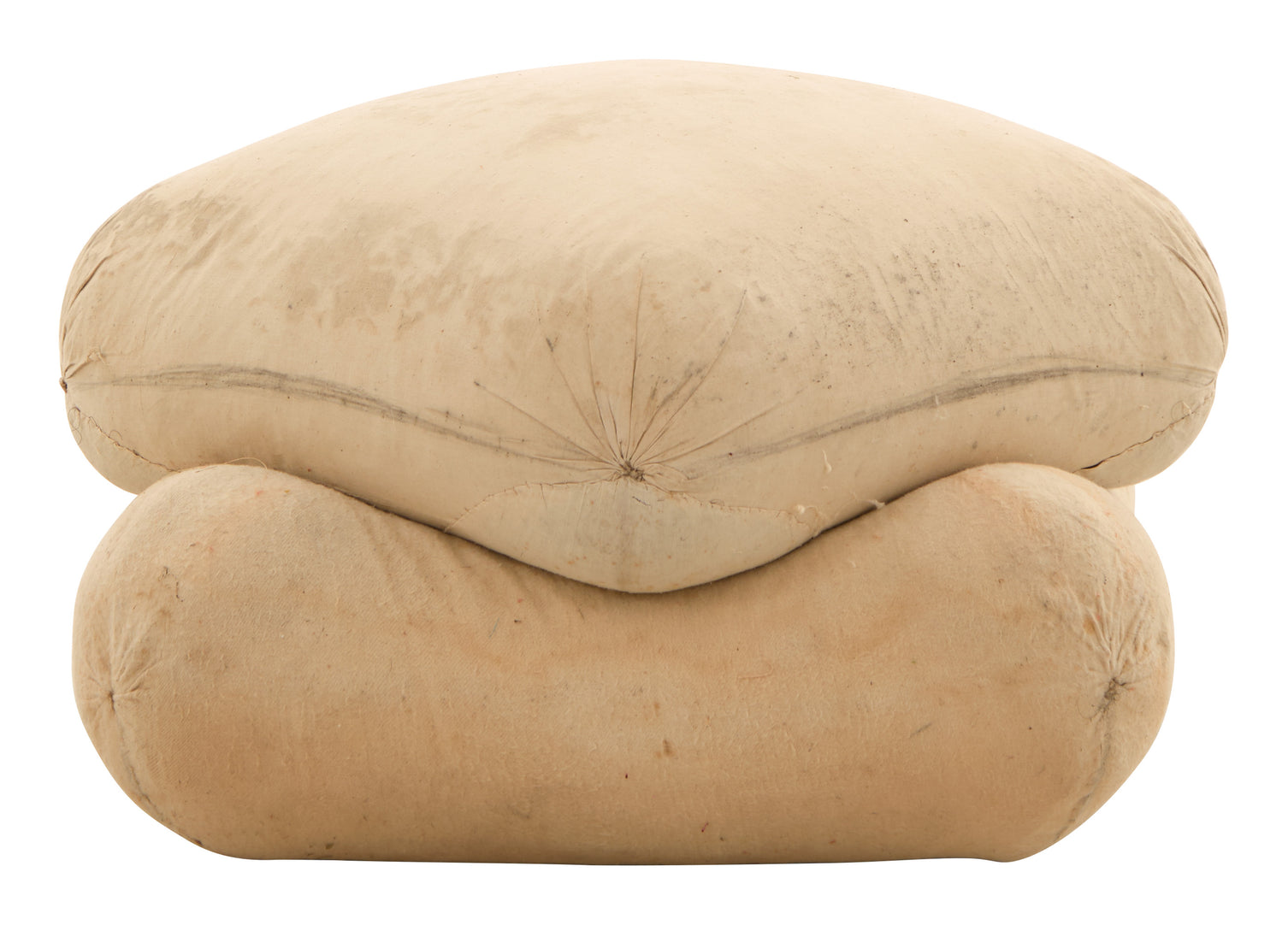 Antique Unupholstered Pouf