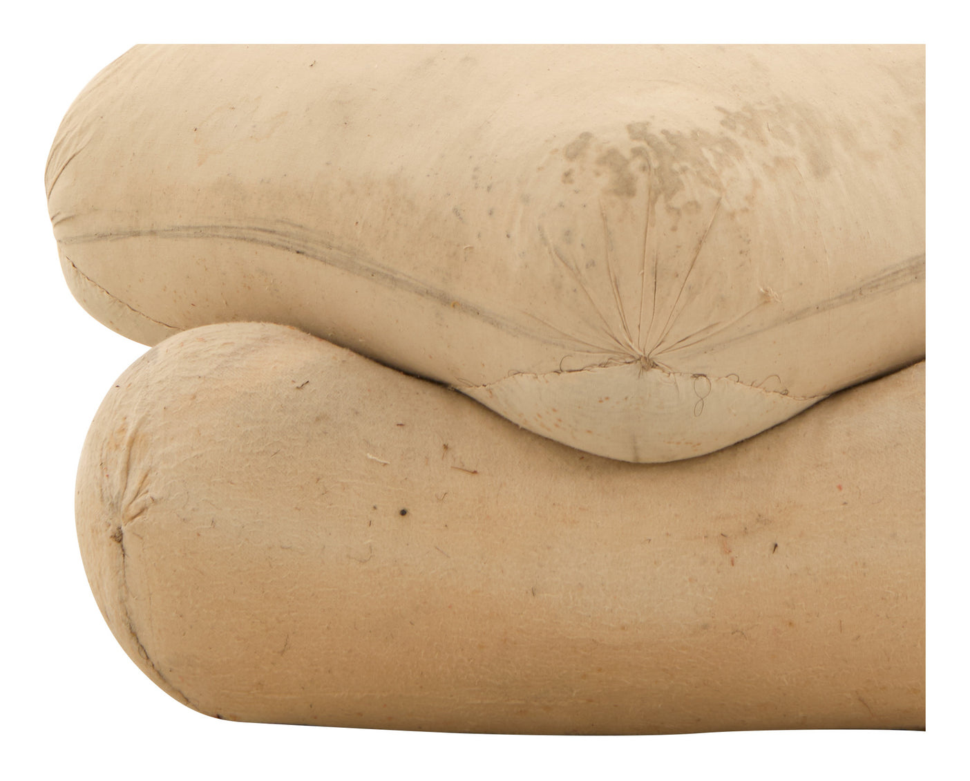 Antique Unupholstered Pouf