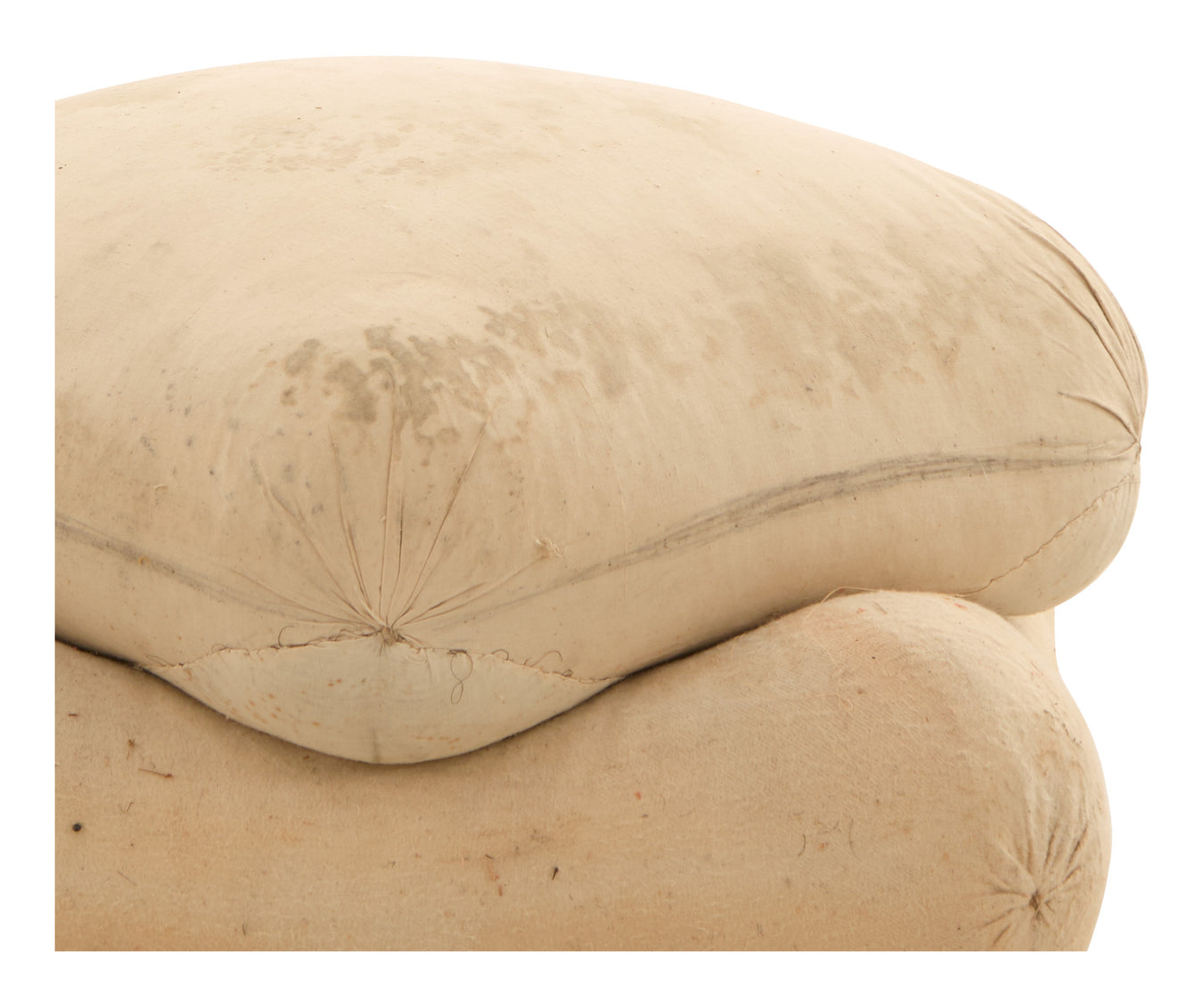 Antique Unupholstered Pouf