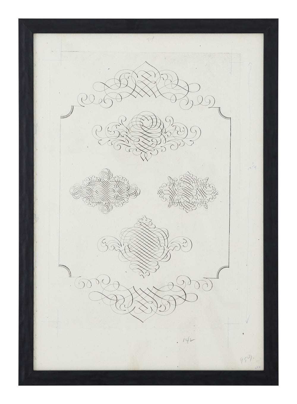 Antique Calligraphy Study - Vertical