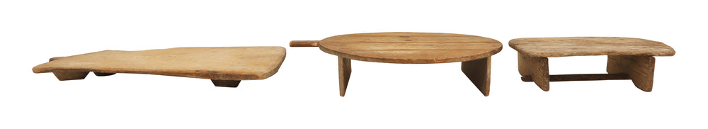 Vintage Footed Cheese Boards