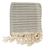 Hammam Thin Black Stripe Towel