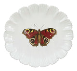 Astier de Villatte Burgundy Butterfly Plate