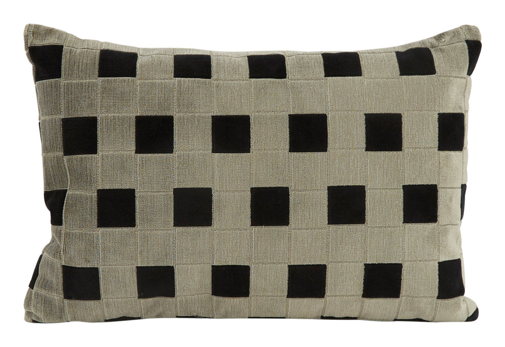 Grid Black Pillows