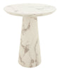 Amos White Side Table