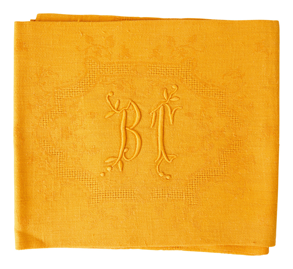 Vintage French Napkin - Curry