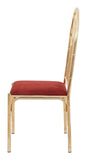 Vintage Brass Faux Bamboo Dining Chair