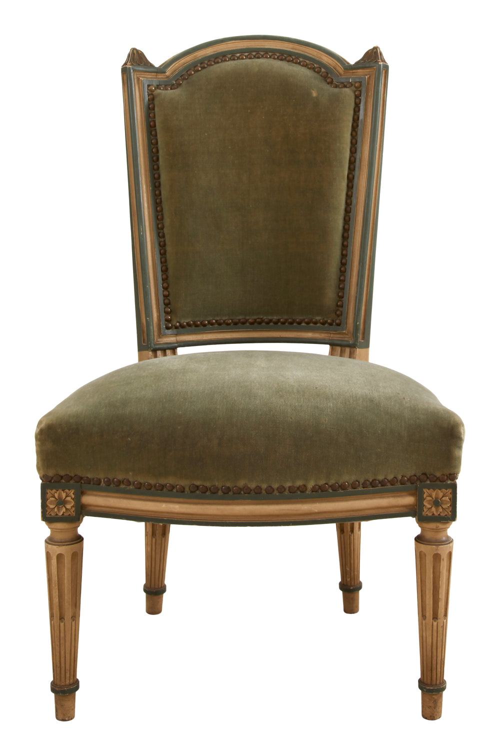 Antique Petite Velvet Chair