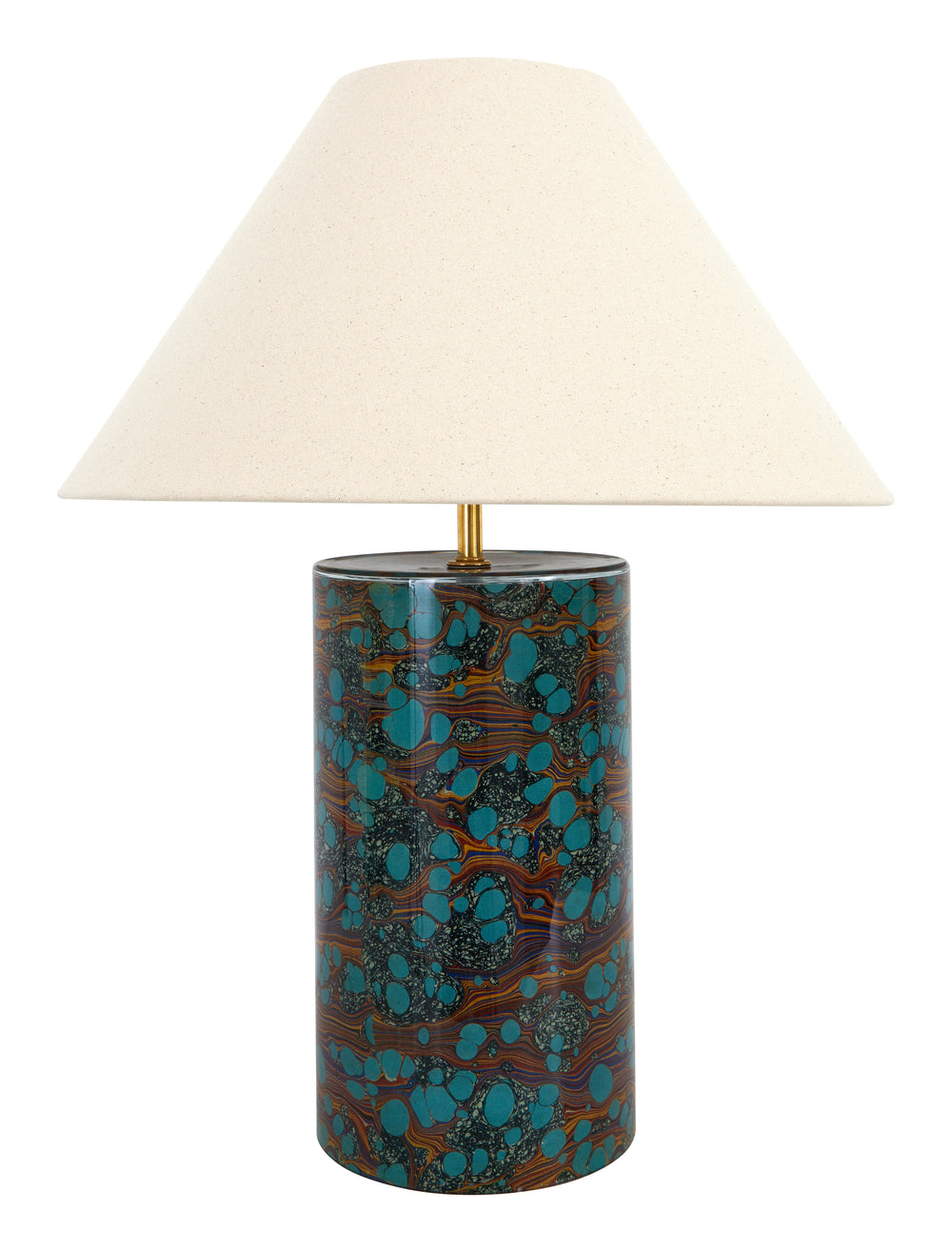 Marbleized Table Lamp