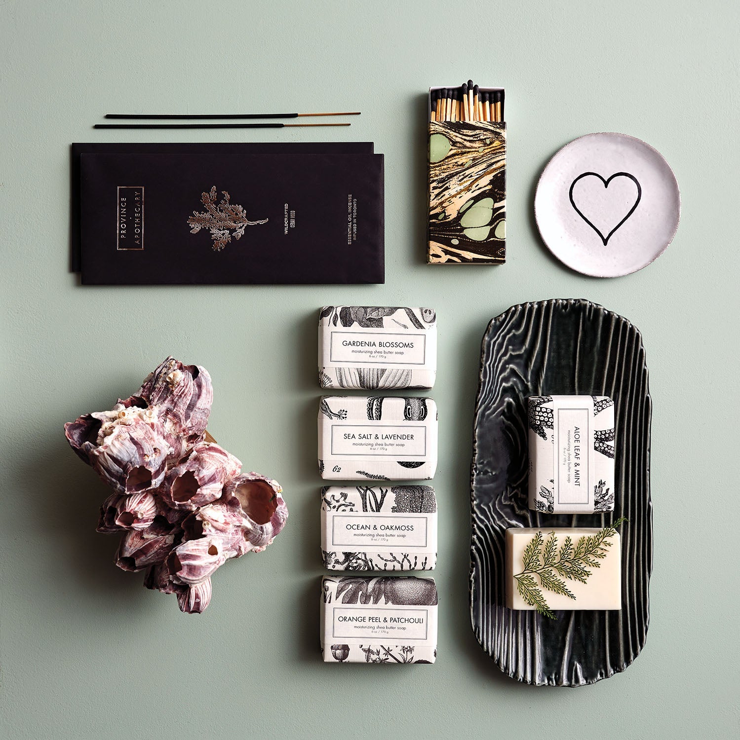 Astier de Villatte Line Heart Saucer | Jayson Home