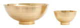 Brass Ridged Bowls