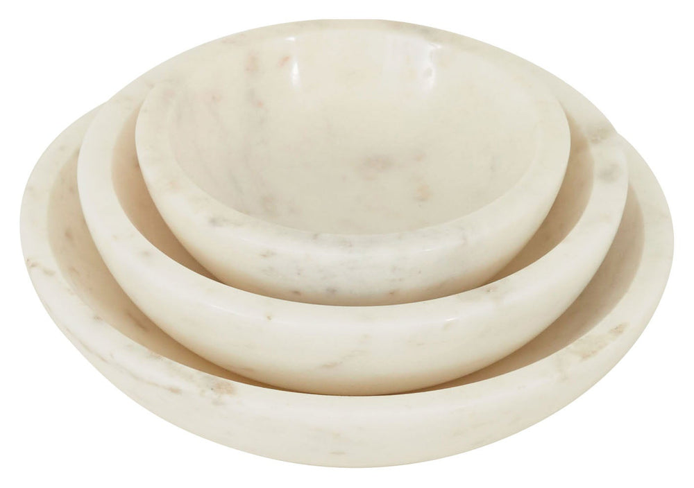 Low Marble Bowls