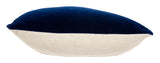 Navy Mohair Pillows