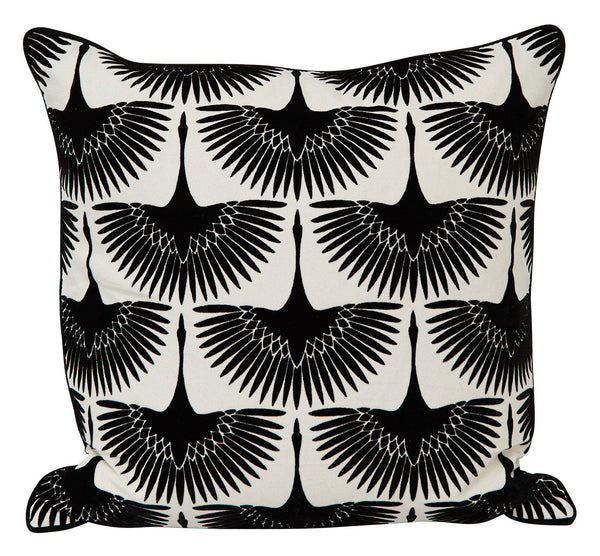 Onyx Bird Pillow