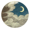 Clouds and Crescent Moon Plate